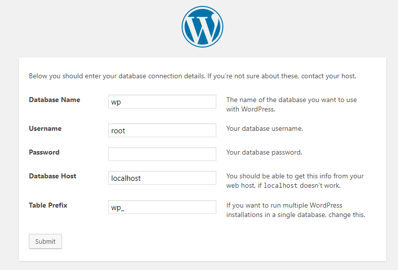 how to setup wordpress offline