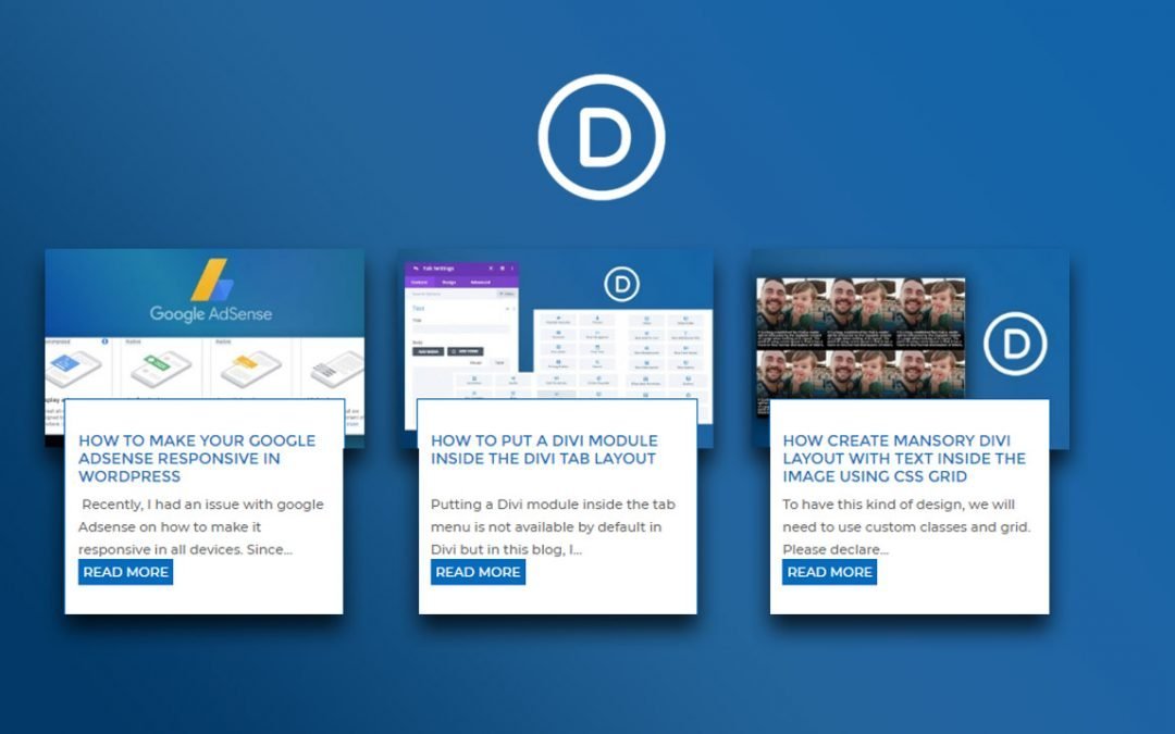 How To Create A Divi Blog Grid Layout That Has Overflow Featured Image