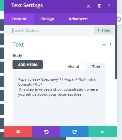 how to create right to left icon for divi timeline module