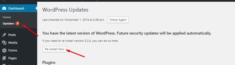 update the wordpress core to fix the saving issue