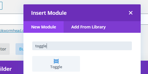 how to add toggle in divi extra