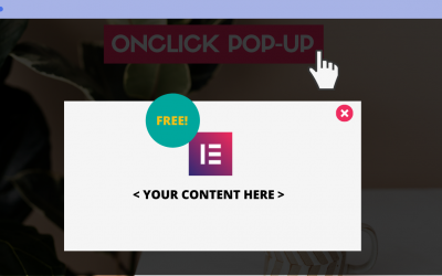 How To Create Onclick Pop-up Using Elementor  For FREE